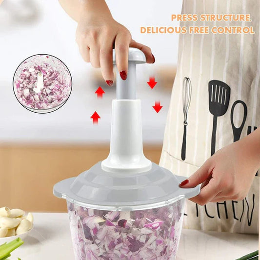Hand Pushing Chopper Manual Press