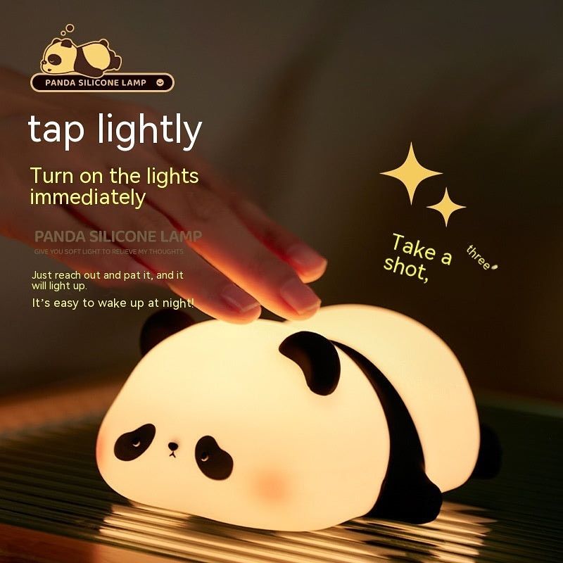 Cute Silicone Panda Night LED Light For Bedrooms & Kidsroom