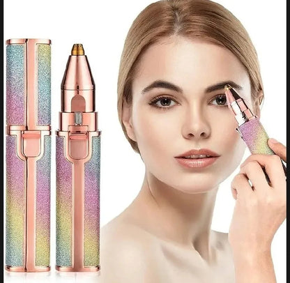 BILAFIYA 2-in-1 Rechargeable Facial Hair Remover & Eyebrow Trimmer for Women