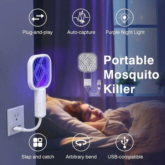 Mini USB Mosquito Killer Racket - Random Color