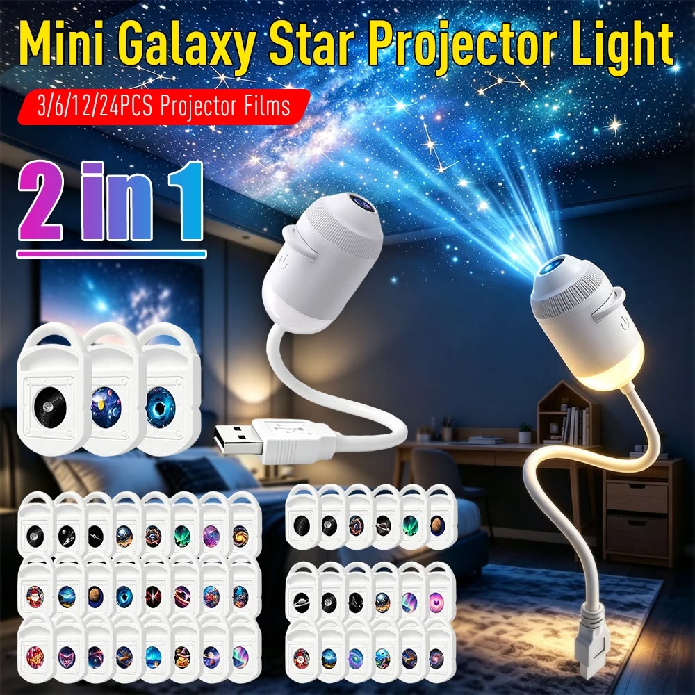 Starry Sky Galaxy Star Night Light Projector Lamp