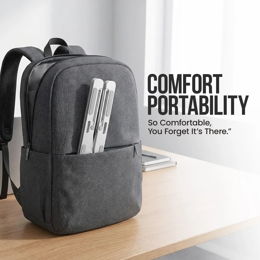 BILAFIYA Premium Adjustable Laptop Stand – Foldable Aluminum Tablet & Laptop Holder