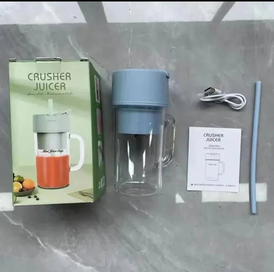 500ml Portable Juicer With Straw USB Electric Stainless Steel Fruit Juicer Cup