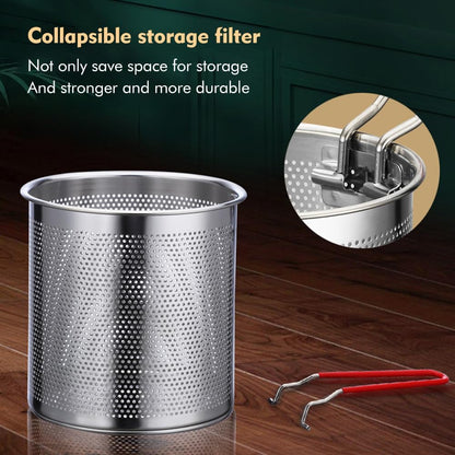 Stainless Fryer Pot with Strainer ( 1200ml )