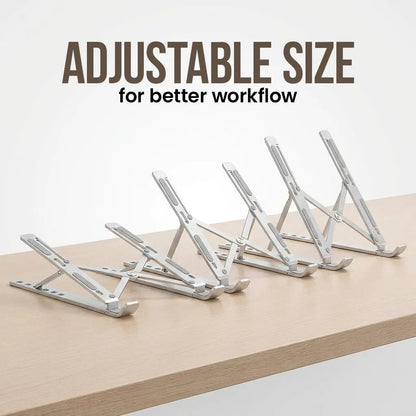 BILAFIYA Premium Adjustable Laptop Stand – Foldable Aluminum Tablet & Laptop Holder