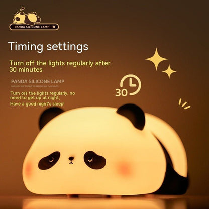 Cute Silicone Panda Night LED Light For Bedrooms & Kidsroom