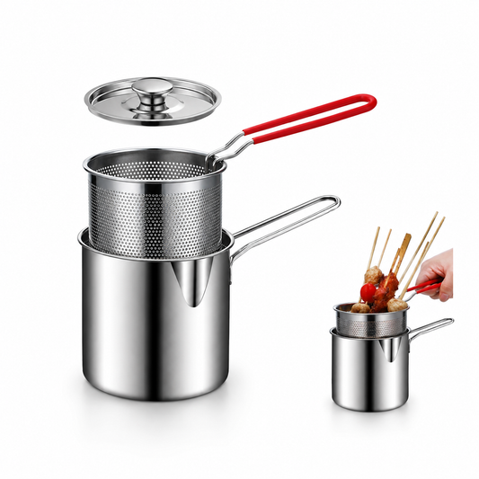 Stainless Fryer Pot with Strainer ( 1200ml )