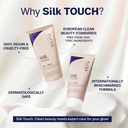 Flicka Silk Touch | 3‑in‑1 Moisturizer & Primer