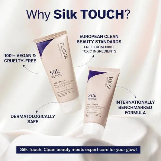 Flicka Silk Touch | 3‑in‑1 Moisturizer & Primer