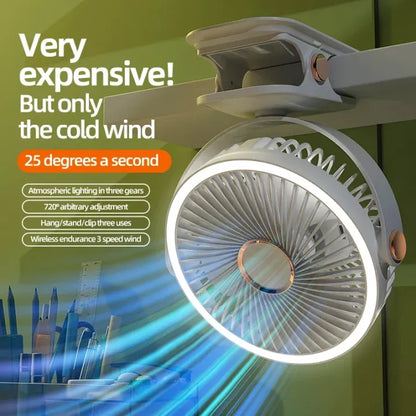 720° Rechargebale Desk Fan