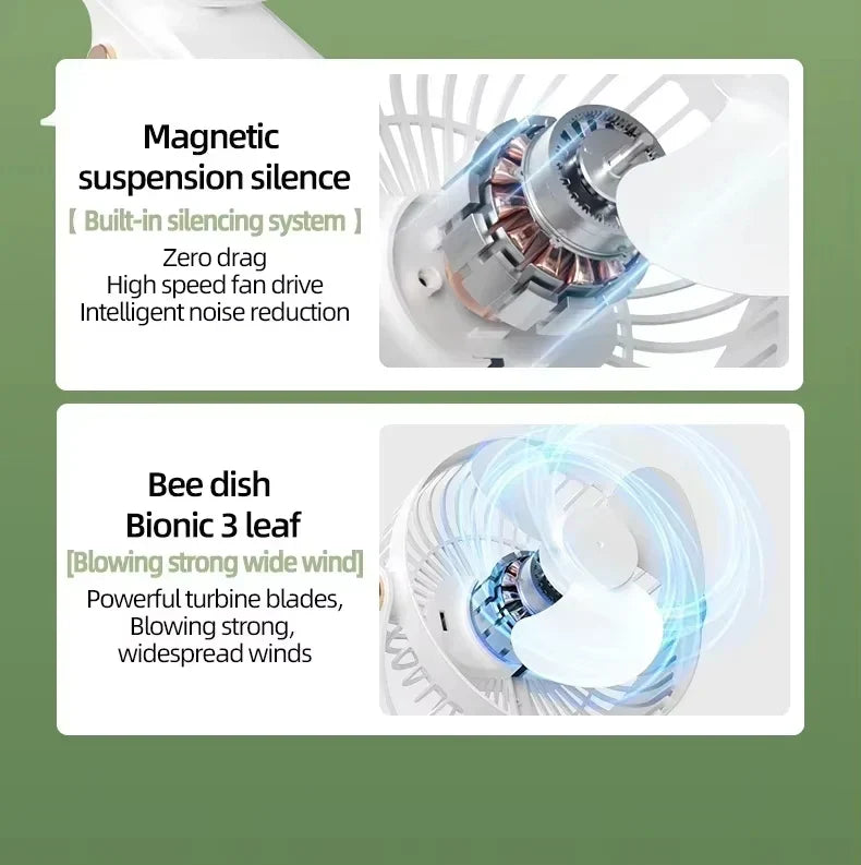 720° Rechargebale Desk Fan