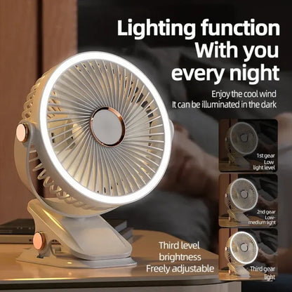 720° Rechargebale Desk Fan