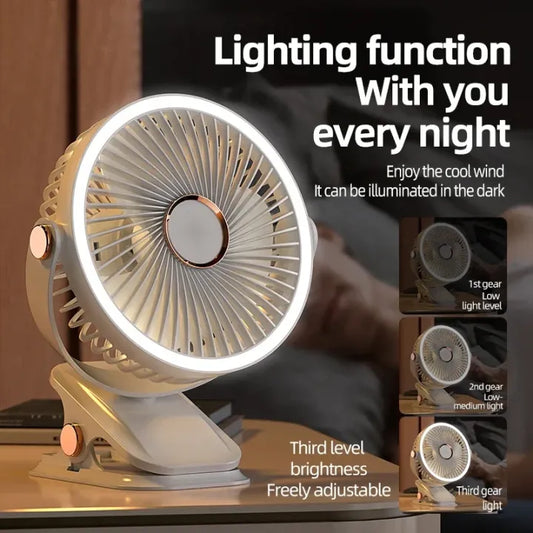 720° Rechargebale Desk Fan