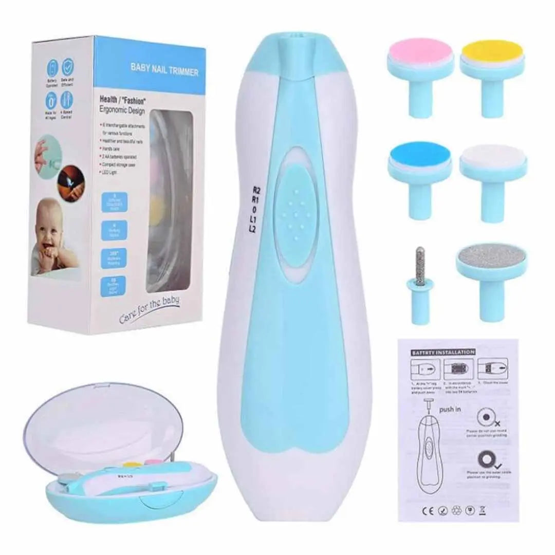 BILAFIYA 6-in-1 Electric Baby Nail Trimmer Kit