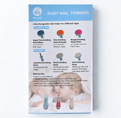 BILAFIYA 6-in-1 Electric Baby Nail Trimmer Kit
