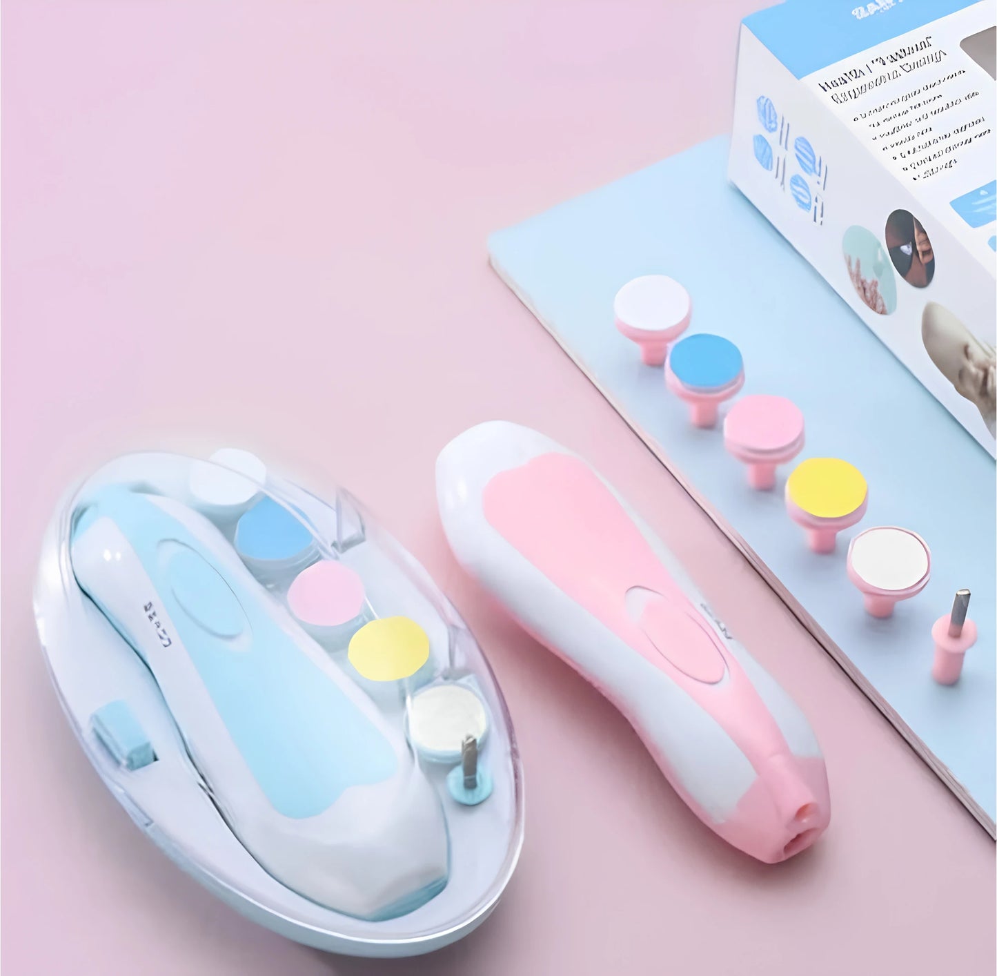 BILAFIYA 6-in-1 Electric Baby Nail Trimmer Kit