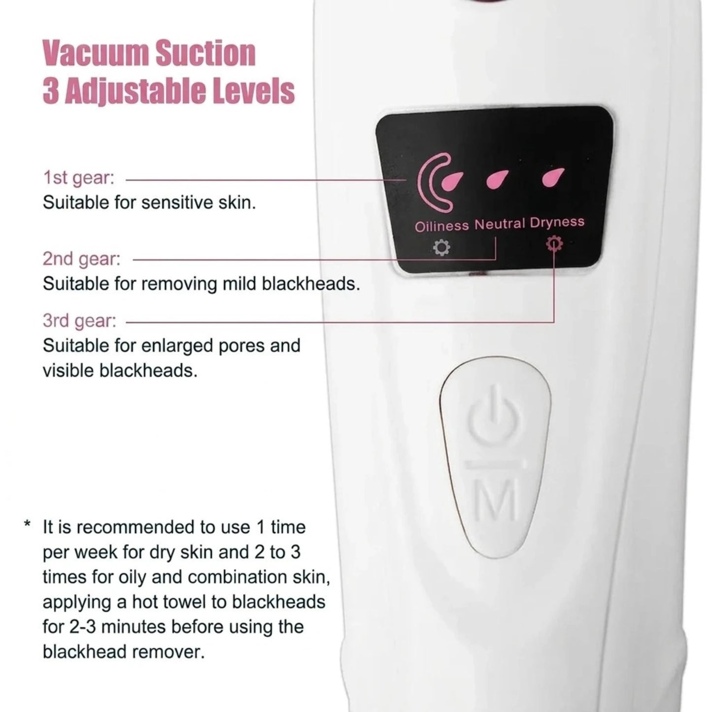 BILAFIYA 5-in-1 Rechargeable Blackhead Remover & Acne Pore Cleaner