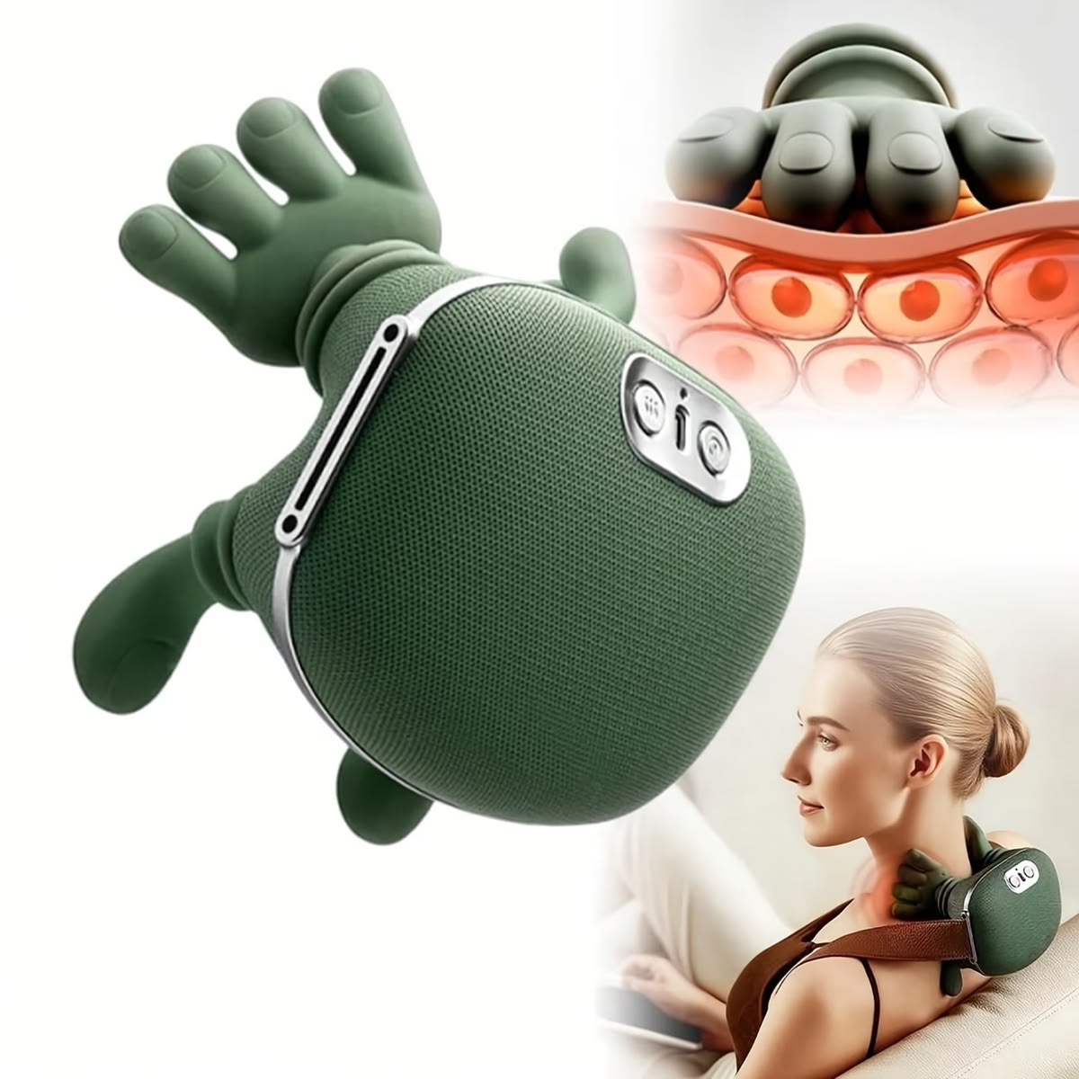 Neck & Shoulder Massager With Heat – Deep Tissue Pain Relief