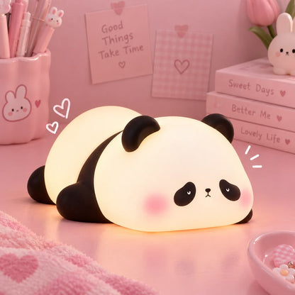 Cute Silicone Panda Night LED Light For Bedrooms & Kidsroom
