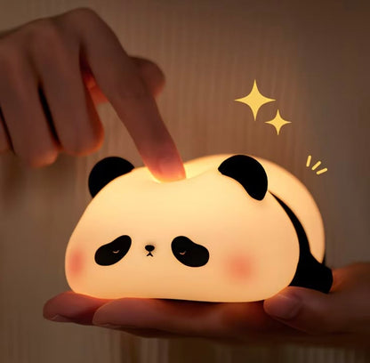 Cute Silicone Panda Night LED Light For Bedrooms & Kidsroom
