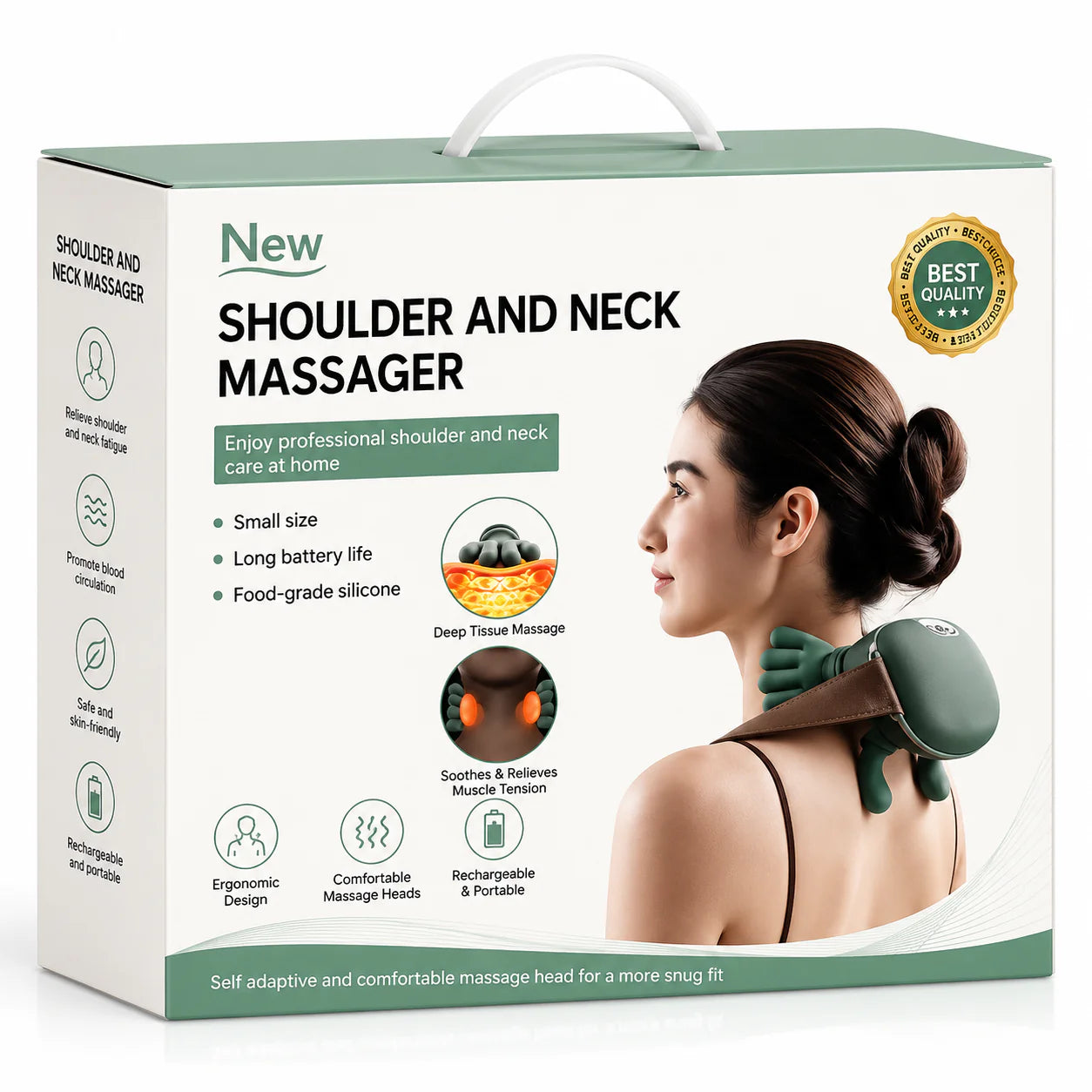 Neck & Shoulder Massager With Heat – Deep Tissue Pain Relief