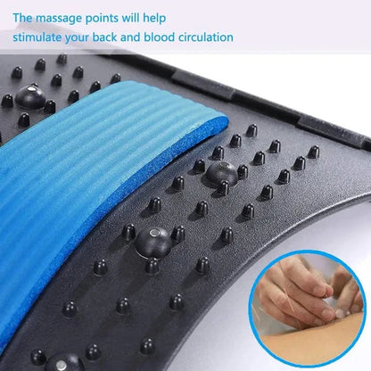 Back Stretcher, Magic Back Support Spine Stretcher with Foam Pad, Back Massager Stretcher