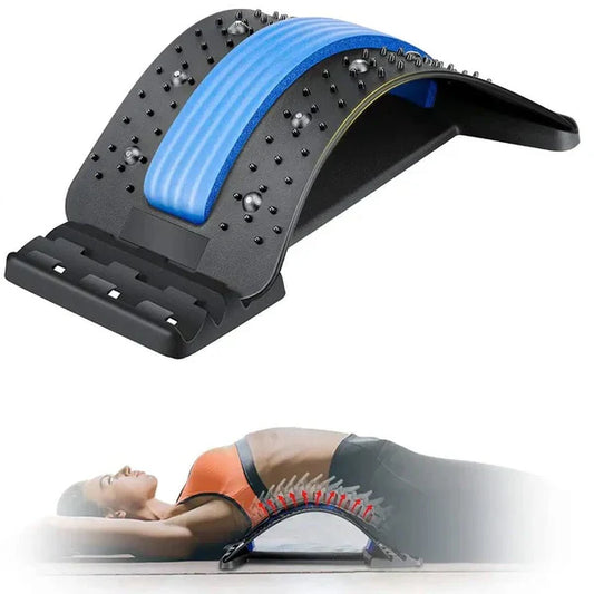 Back Stretcher, Magic Back Support Spine Stretcher with Foam Pad, Back Massager Stretcher
